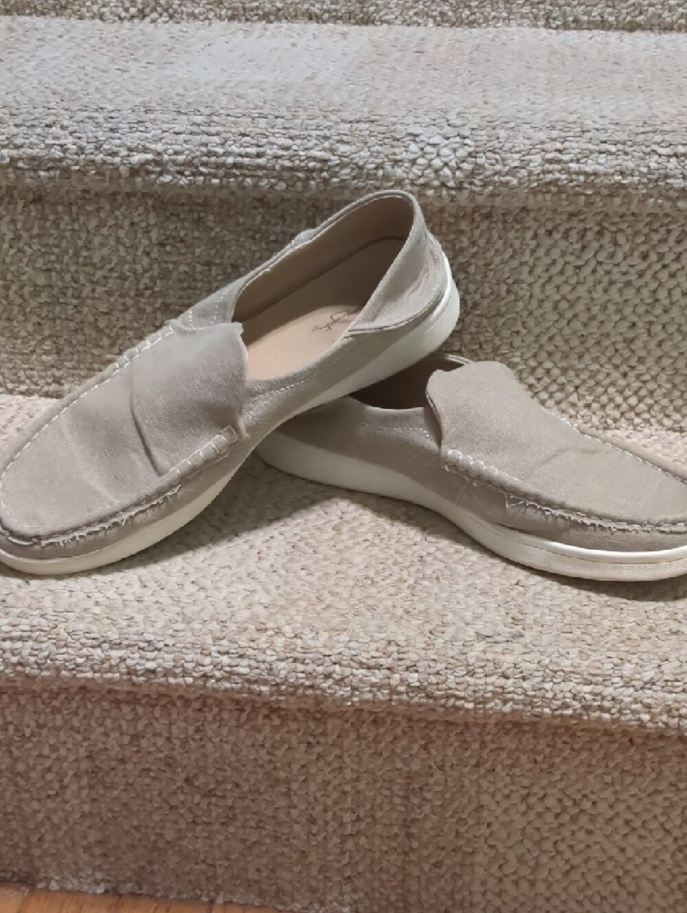 Panama Jack Men's Slip-On Loafers in Light Taupe